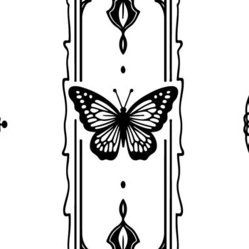 Intra απο ξύλο plywood  Χρώμα wenge 3mm-4mm πάχος - Floral Butterfly Laser σελιδοδείκτη Σετ Δίασταση 4x4 cm INTRAFABR-68368152 - Image 6