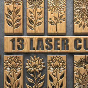 Intra απο ξύλο plywood  Χρώμα wenge 3mm-4mm πάχος - Πακέτο Laser Floral & Butterfly Δίασταση 3600x5400 cm INTRAFABR-61420519