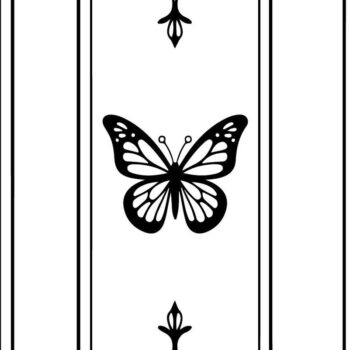 Intra απο ξύλο plywood  Χρώμα wenge 3mm-4mm πάχος - Σετ διακοσμητικό πάνελ floral πεταλούδα Δίασταση 30x30 cm INTRAFABR-68699807 - Image 3