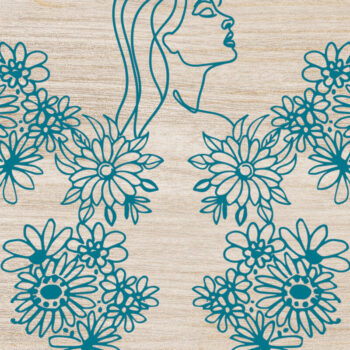 Intra απο ξύλο plywood  Χρώμα wenge 3mm-4mm πάχος - Floral Butterfly Paper Cut Design 9 Δίασταση 20x20 cm INTRAFABR-122680300 - Image 1