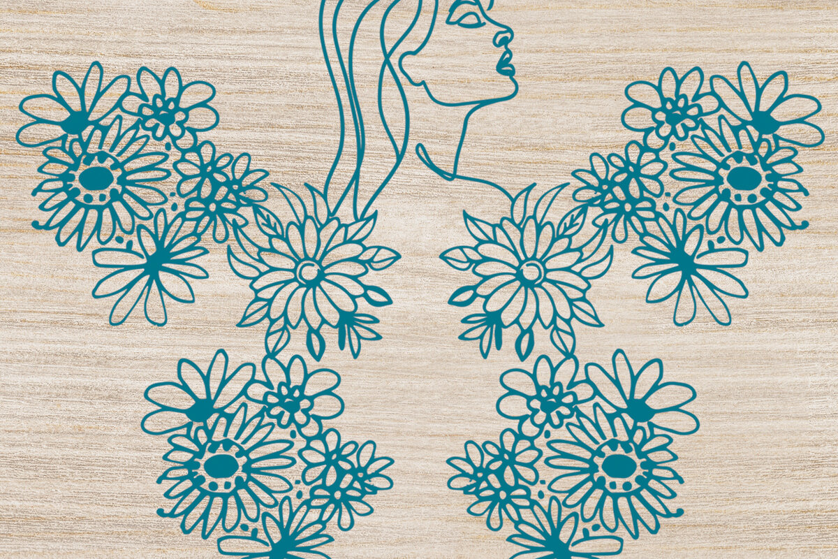 Intra απο ξύλο plywood  Χρώμα wenge 3mm-4mm πάχος - Floral Butterfly Paper Cut Design 9 Δίασταση 20x20 cm INTRAFABR-122680300