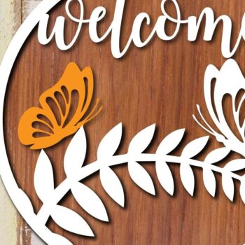 Intra απο ξύλο plywood Χρώμα wenge 3mm-4mm πάχος - Floral Πεταλούδα στρογγυλή δέσμη πινακίδων ξύλου Δίασταση 30x20 cm INTRAFABR-110796213 - Image 9