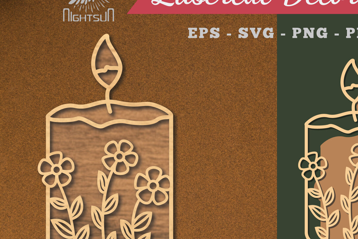 Intra απο ξύλο plywood  Χρώμα wenge 3mm-4mm πάχος - Floral Κερί Διακόσμηση κοπής με λέιζερ 1 Δίασταση 20x20 cm INTRAFABR-115304641