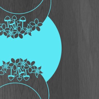 Intra απο ξύλο plywood  Χρώμα wenge 3mm-4mm πάχος - Πακέτο floral Card Papercut/Lasercut Δίασταση 20x20 cm INTRAFABR-61420616 - Image 5