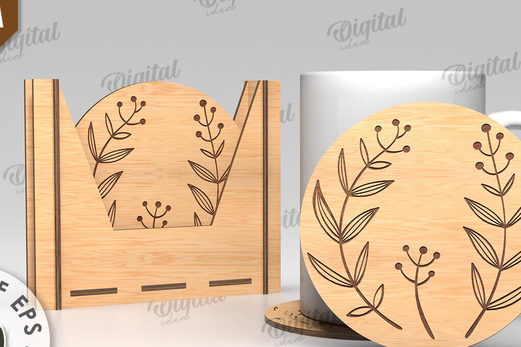 Intra απο ξύλο plywood  Χρώμα wenge 3mm-4mm πάχος - Σουβέρ λουλουδιών με κουτί αποθήκευσης Δίασταση 30x20 cm INTRAFABR-116960144