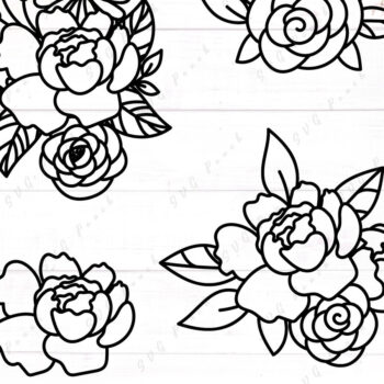 Intra απο ξύλο plywood  Χρώμα wenge 3mm-4mm πάχος - Floral Σύνθεση Δίασταση 20x20 cm INTRAFABR-114285550 - Image 1