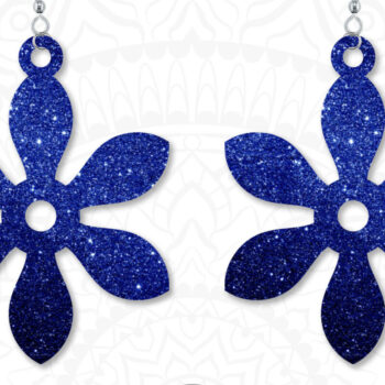 Intra απο ξύλο plywood Χρώμα wenge 3mm-4mm πάχος - Floral Σκουλαρίκια Αρχεία Δίασταση 3x3 cm INTRAFABR-118402537 - Image 3