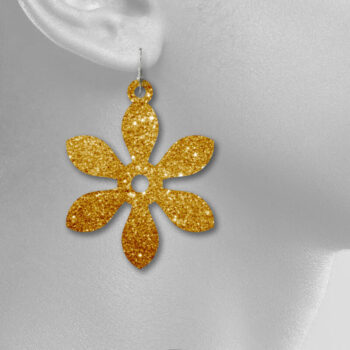 Intra απο ξύλο plywood Χρώμα wenge 3mm-4mm πάχος - Floral Σκουλαρίκια Αρχεία Δίασταση 3x3 cm INTRAFABR-118402537 - Image 4