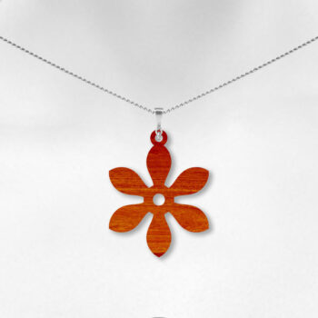 Intra απο ξύλο plywood Χρώμα wenge 3mm-4mm πάχος - Floral Σκουλαρίκια Αρχεία Δίασταση 3x3 cm INTRAFABR-118402537 - Image 5