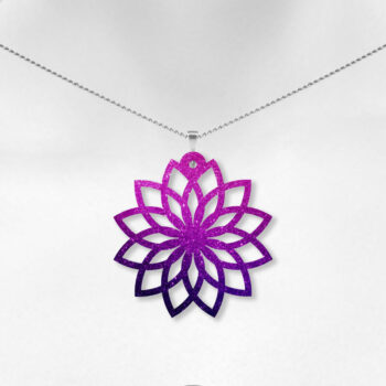 Intra απο ξύλο plywood  Χρώμα wenge 3mm-4mm πάχος - Σκουλαρίκια Floral Δίασταση 3x3 cm INTRAFABR-96490683 - Image 5