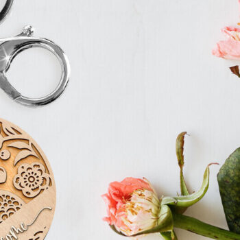 Intra απο ξύλο plywood  Χρώμα wenge 3mm-4mm πάχος - Floral Easter Bunny Δίασταση 15x15 cm INTRAFABR-68138825 - Image 4