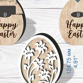 Intra απο ξύλο plywood  Χρώμα wenge 3mm-4mm πάχος - Θήκη δώρου αυγών Laser Δίασταση 15x15 cm INTRAFABR-118956490 - Image 3