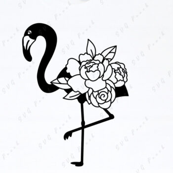 Intra απο ξύλο plywood  Χρώμα wenge 3mm-4mm πάχος - Floral Flamingo Δίασταση 30x20 cm INTRAFABR-120267108 - Image 2