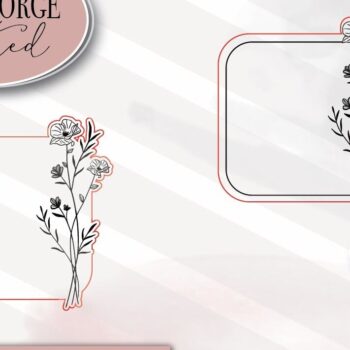 Intra απο ξύλο plywood Χρώμα wenge 3mm-4mm πάχος - Floral Πλαίσιο Δίασταση 20x25 cm INTRAFABR-119649519 - Image 2