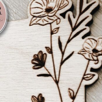 Intra απο ξύλο plywood Χρώμα wenge 3mm-4mm πάχος - Floral Πλαίσιο Δίασταση 20x25 cm INTRAFABR-119649519 - Image 6