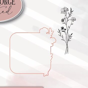 Intra απο ξύλο plywood Χρώμα wenge 3mm-4mm πάχος - Floral Πλαίσιο Δίασταση 20x25 cm INTRAFABR-119649519 - Image 7