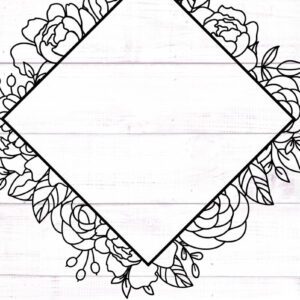 Intra απο ξύλο plywood  Χρώμα wenge 3mm-4mm πάχος - Floral Full Rhomb Πλαίσιο Δίασταση 20x25 cm INTRAFABR-119649525