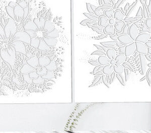 Intra απο ξύλο plywood  Χρώμα wenge 3mm-4mm πάχος - Floral Garden Art Design Cut991 Δίασταση 40x50 cm INTRAFABR-123396153