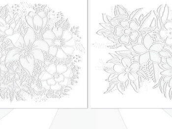 Intra απο ξύλο plywood Χρώμα wenge 3mm-4mm πάχος - Floral Garden Art Design Cut991 Δίασταση 40x50 cm INTRAFABR-123396153 - Image 3