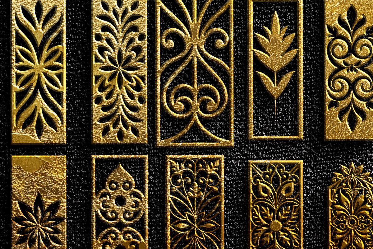 Intra απο ξύλο plywood  Χρώμα wenge 3mm-4mm πάχος - Σχέδια φλοράλ &amp; γεωμετρικά κομμένα Δίασταση 3x3 cm INTRAFABR-122927656