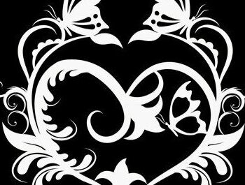 Intra απο ξύλο plywood Χρώμα wenge 3mm-4mm πάχος - Floral Heart Butterfly Δίασταση 20x20 cm INTRAFABR-119881403 - Image 3