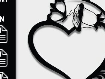 Intra απο ξύλο plywood  Χρώμα wenge 3mm-4mm πάχος - Floral Heart Butterfly Δίασταση 20x20 cm INTRAFABR-123096570 - Image 2