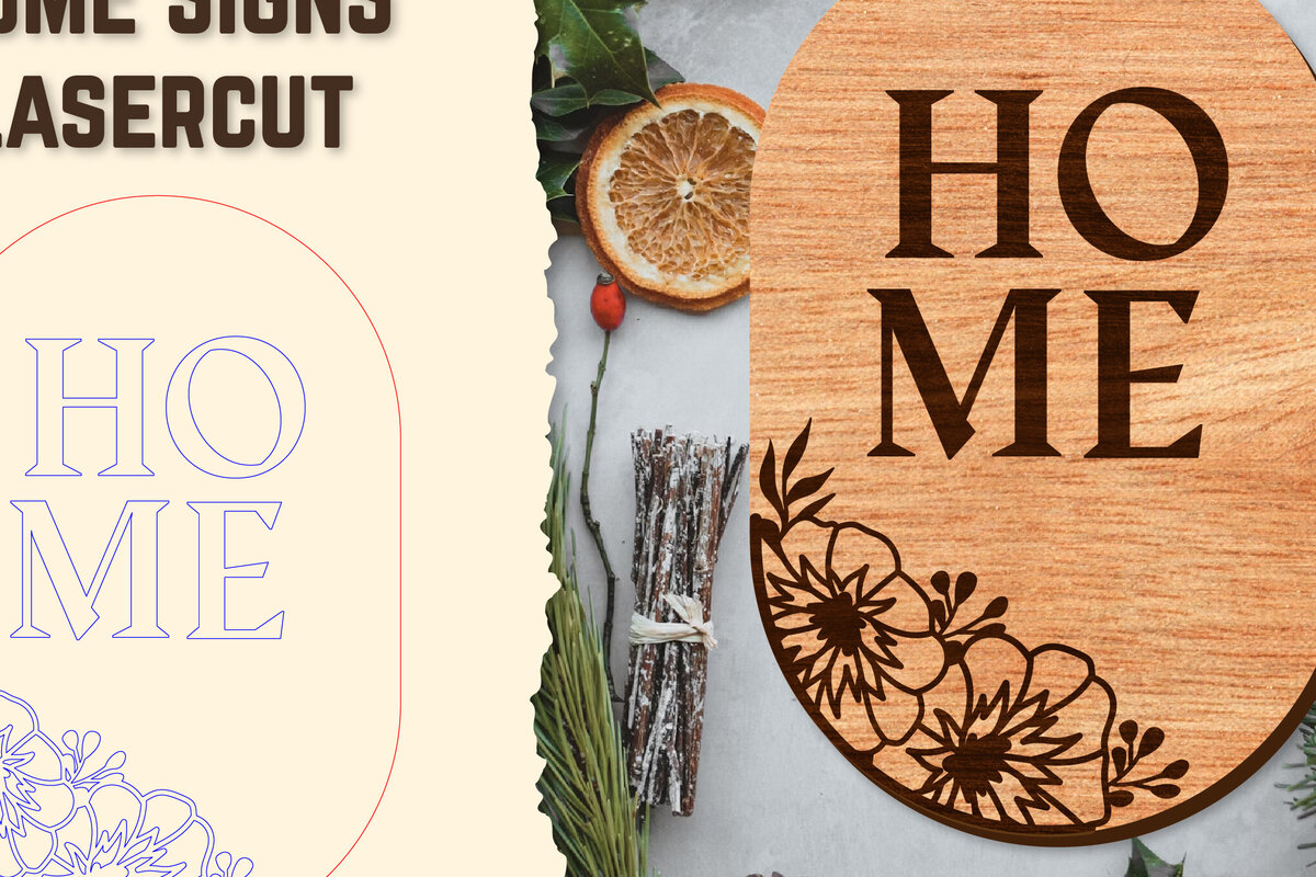 Intra απο ξύλο plywood  Χρώμα wenge 3mm-4mm πάχος - Floral ξύλινες πινακίδες κοπής με λέιζερ Δίασταση 20x20 cm INTRAFABR-81423943