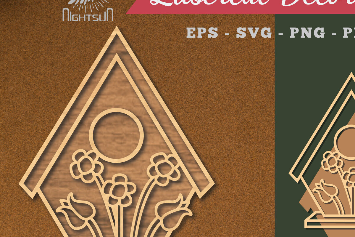 Intra απο ξύλο plywood  Χρώμα wenge 3mm-4mm πάχος - Διακόσμηση λουλουδιών σπιτιών με λέιζερ 1 Δίασταση 20x20 cm INTRAFABR-117216125