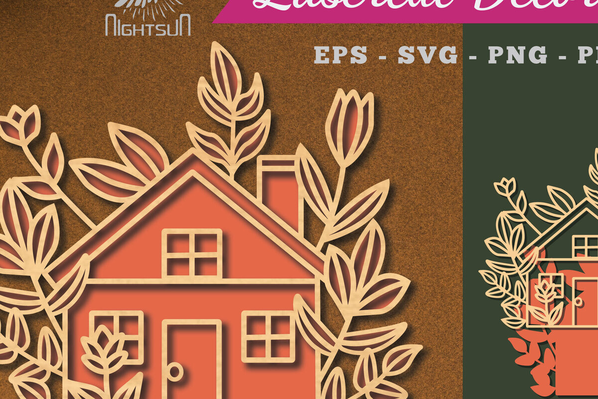 Intra απο ξύλο plywood  Χρώμα wenge 3mm-4mm πάχος - Διακόσμηση λουλουδιών σπιτιών με λέιζερ 2 Δίασταση 20x20 cm INTRAFABR-110946681