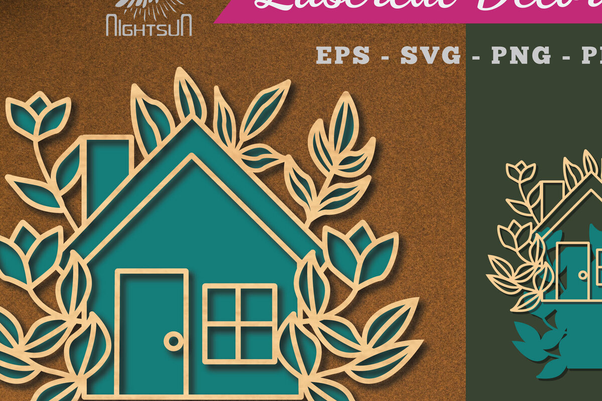 Intra απο ξύλο plywood  Χρώμα wenge 3mm-4mm πάχος - Διακόσμηση λουλουδιών σπιτιών με λέιζερ 4 Δίασταση 20x20 cm INTRAFABR-120638173