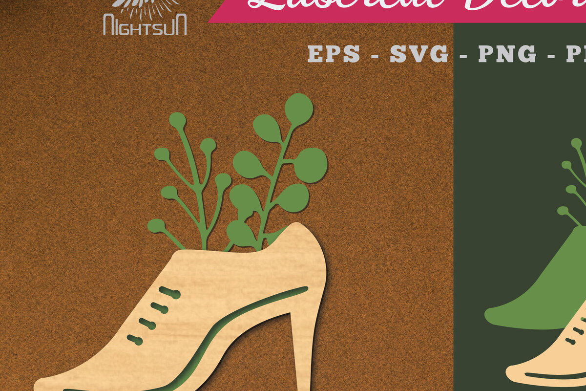 Intra απο ξύλο plywood  Χρώμα wenge 3mm-4mm πάχος - Floral σε Παπούτσια Διακόσμηση με Δίασταση 20x20 cm INTRAFABR-78718363