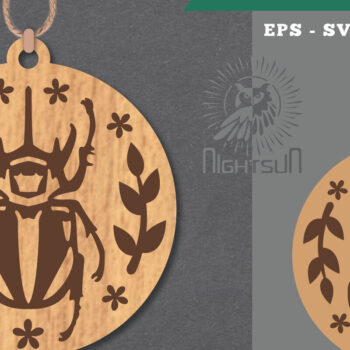 Intra απο ξύλο plywood  Χρώμα wenge 3mm-4mm πάχος - Στολίδι με λουλούδια με λέιζερ 1 Δίασταση 6x6 cm INTRAFABR-97616645 - Image 1