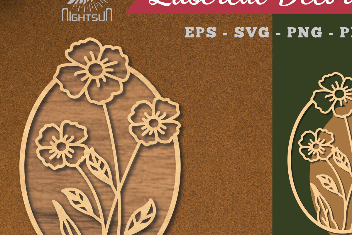 Intra απο ξύλο plywood  Χρώμα wenge 3mm-4mm πάχος - Floral Διακόσμηση σπιτιού με 6 Δίασταση 20x20 cm INTRAFABR-56157630