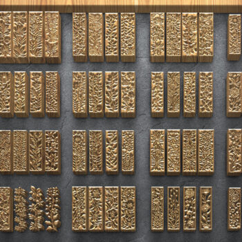 Intra απο ξύλο plywood 3mm-4mm πάχος - Πακέτο πάνελ κοπής με φλοράλ λέιζερ Δίασταση 3200x7200 cm INTRAFABR-111758095 - Image 1