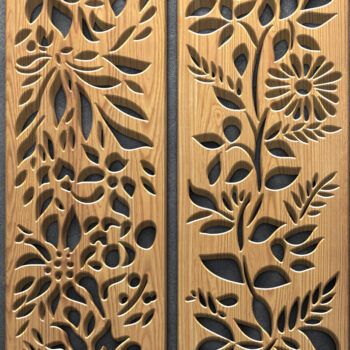 Intra απο ξύλο plywood 3mm-4mm πάχος - Πακέτο πάνελ κοπής με φλοράλ λέιζερ Δίασταση 3200x7200 cm INTRAFABR-111758095 - Image 2
