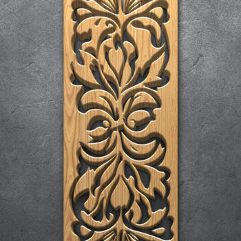 Intra απο ξύλο plywood 3mm-4mm πάχος - Πακέτο πάνελ κοπής με φλοράλ λέιζερ Δίασταση 3200x7200 cm INTRAFABR-111758095 - Image 4