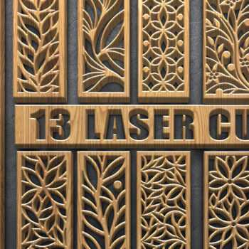 Intra απο ξύλο plywood  Χρώμα wenge 3mm-4mm πάχος - Πακέτα λουλουδιών κοπής με λέιζερ Δίασταση 3600x5400 cm INTRAFABR-14404687 - Image 1