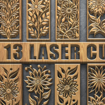 Intra απο ξύλο plywood  Χρώμα wenge 3mm-4mm πάχος - Πακέτα λουλουδιών κοπής με λέιζερ Δίασταση 3600x5400 cm INTRAFABR-14979456 - Image 1