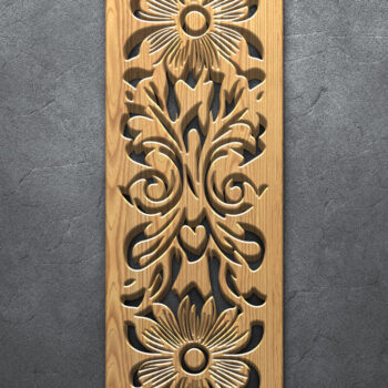 Intra απο ξύλο plywood  Χρώμα wenge 3mm-4mm πάχος - Πακέτο Panel Laser Floral Δίασταση 3200x7200 cm INTRAFABR-97570259 - Image 4