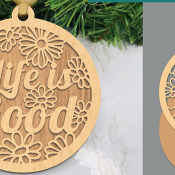 Intra απο ξύλο plywood Χρώμα wenge 3mm-4mm πάχος - Το Floral Life είναι καλό στολίδι με Δίασταση 6x6 cm INTRAFABR-97571092 - Image 1