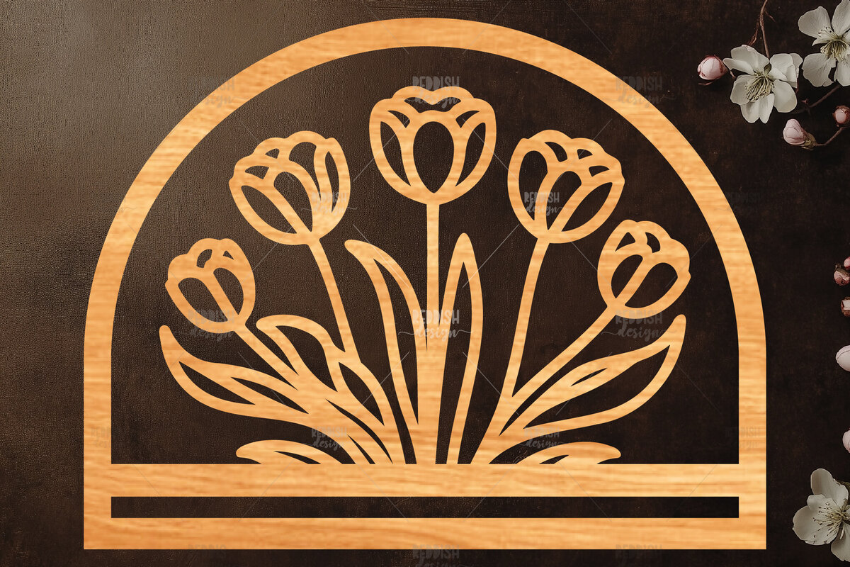 Intra απο ξύλο plywood  Χρώμα wenge 3mm-4mm πάχος - Φλοράλ Μακραμέ θήκη κοπής με λέιζερ Δίασταση 20x20 cm INTRAFABR-100170788