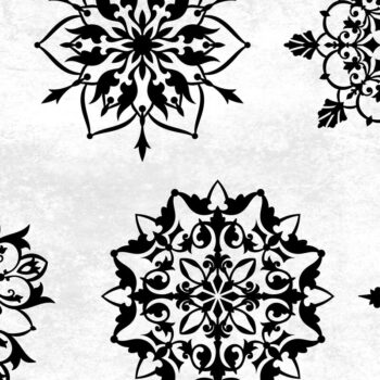 Intra απο ξύλο plywood  Χρώμα wenge 3mm-4mm πάχος - Floral Mandalas: Whole, Split, Monogram Δίασταση 30x30 cm INTRAFABR-34222907 - Image 5