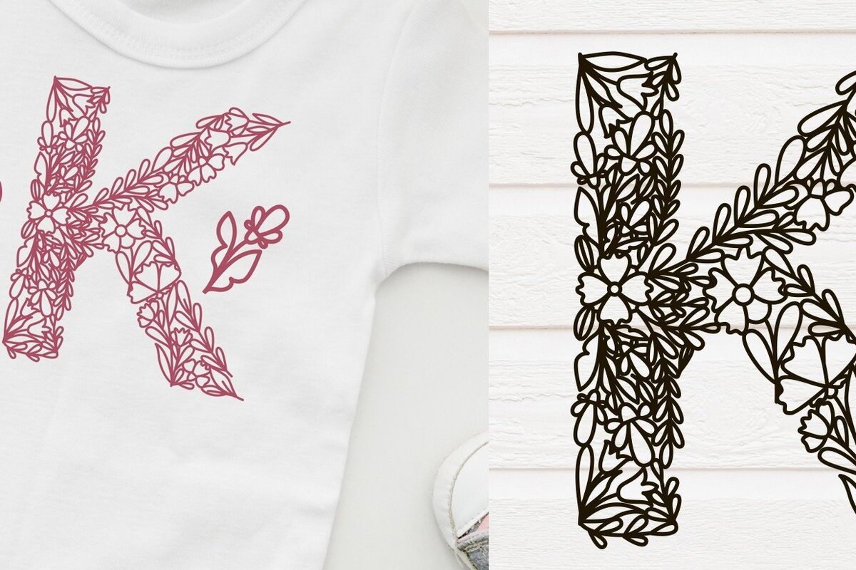 Intra απο ξύλο plywood  Χρώμα wenge 3mm-4mm πάχος - Μονόγραμμα λουλουδιών Κ Δίασταση 20x20 cm INTRAFABR-68727779