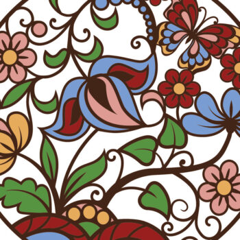 Intra απο ξύλο plywood  Χρώμα wenge 3mm-4mm πάχος - Floral Πολυστρωματική Διακόσμηση Δίασταση 15x15 cm INTRAFABR-120389807 - Image 8