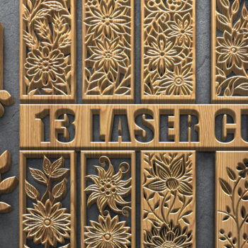 Intra απο ξύλο plywood  Χρώμα wenge 3mm-4mm πάχος - Floral Music Bundle Δίασταση 3600x5400 cm INTRAFABR-120389845 - Image 1