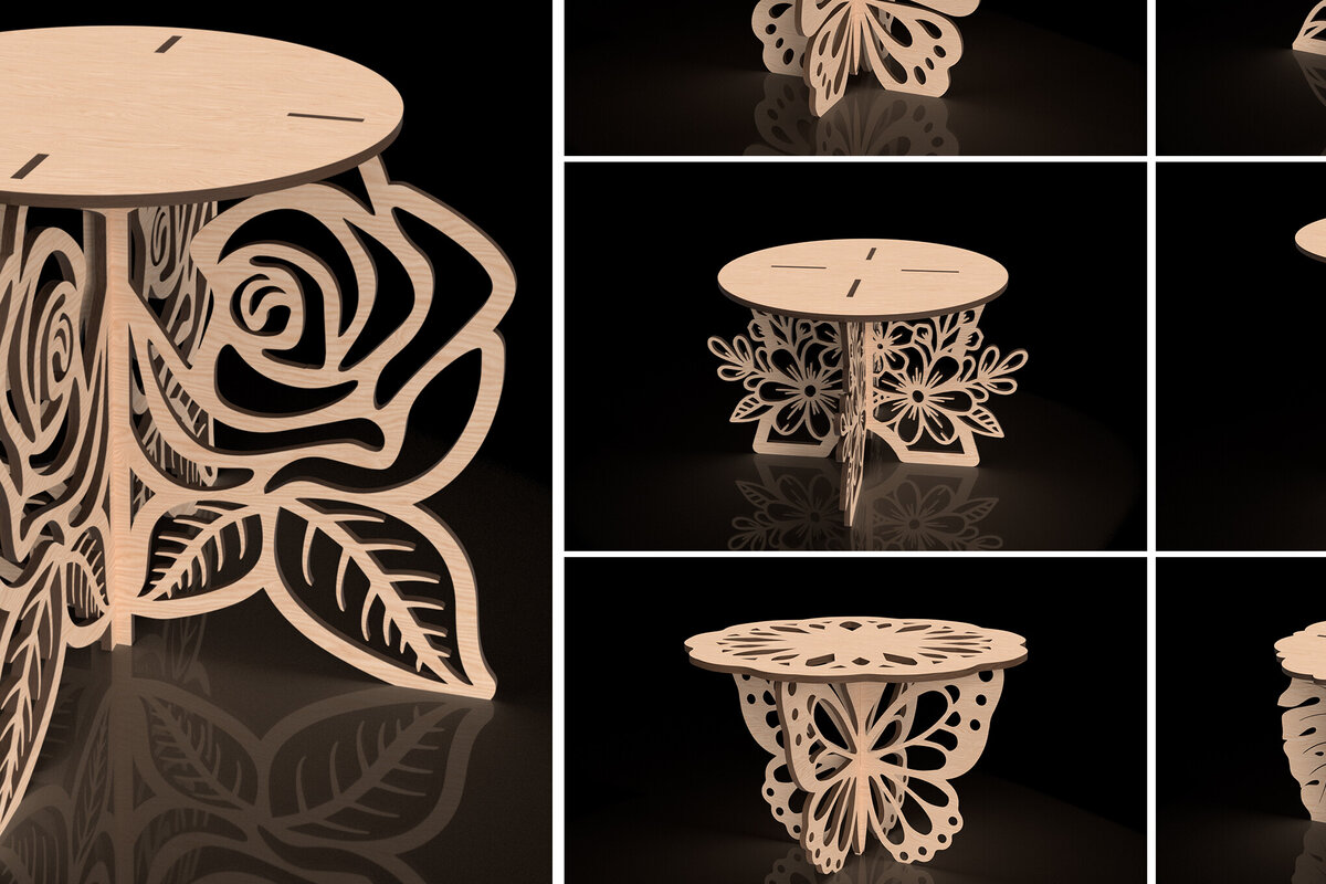 Intra απο ξύλο plywood  Χρώμα wenge 3mm-4mm πάχος - Πακέτο λουλουδιών και φυτών φυτών με βάση Δίασταση 15x15 cm INTRAFABR-120389961