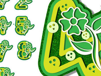 Intra απο ξύλο plywood  Χρώμα wenge 3mm-4mm πάχος - Floral Number 3D Design Δίασταση 30x20 cm INTRAFABR-120389967 - Image 1