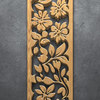 Intra απο ξύλο plywood  Χρώμα wenge 3mm-4mm πάχος - Floral Panel Σετ Δίασταση 3200x7200 cm INTRAFABR-119466463 - Image 4