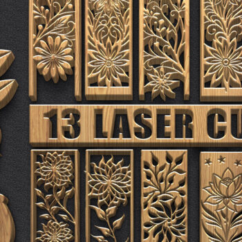 Intra απο ξύλο plywood  Χρώμα wenge 3mm-4mm πάχος - floral panel & βιολιού Δίασταση 3600x5400 cm INTRAFABR-119466658 - Image 1