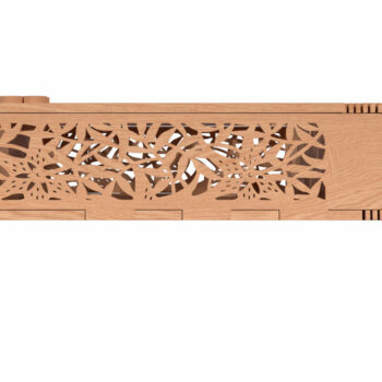 Intra απο ξύλο plywood  Χρώμα wenge 3mm-4mm πάχος - Floral μοτίβο Box Δίασταση 30x30 cm INTRAFABR-119466321 - Image 5